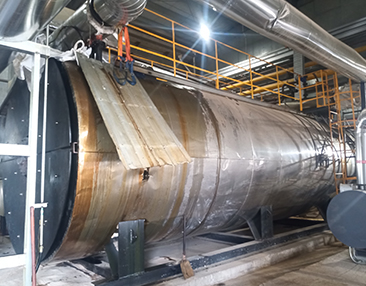 2025年5月8日山東泰安70噸導(dǎo)熱油系統(tǒng)清洗結(jié)束